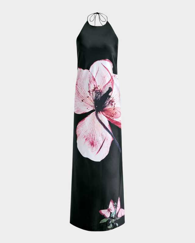Montana Maxi Gown with Detachable Scarf